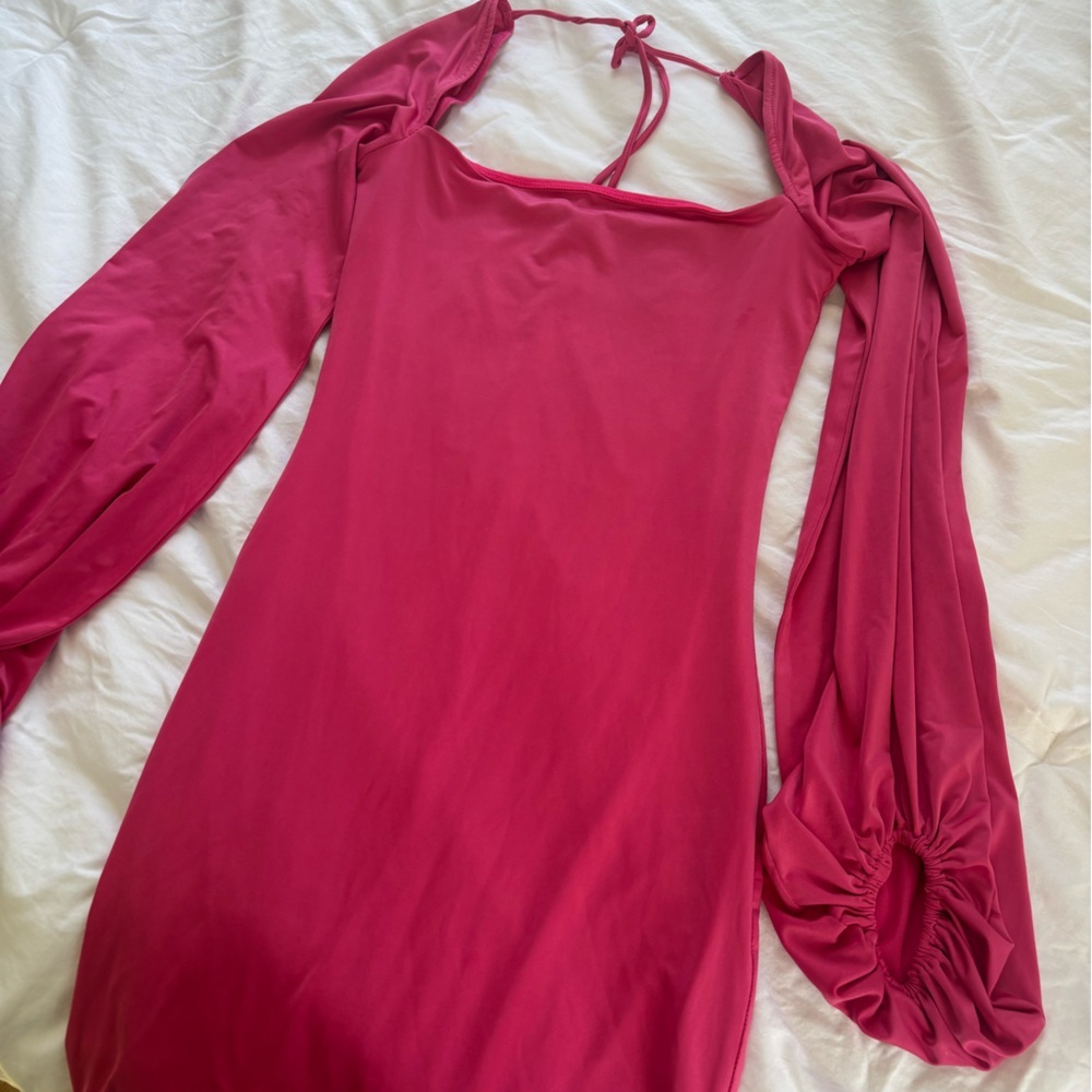 Lucy in the Sky Pink Long-Sleeve Dress